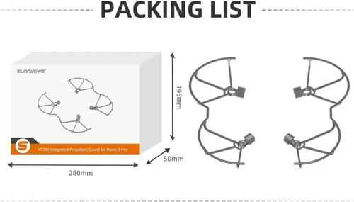 Vista 9 de Accesorios para drones Protectores de parachoques de integración de guardia de hélice para DJI MAVIC 3 PRO