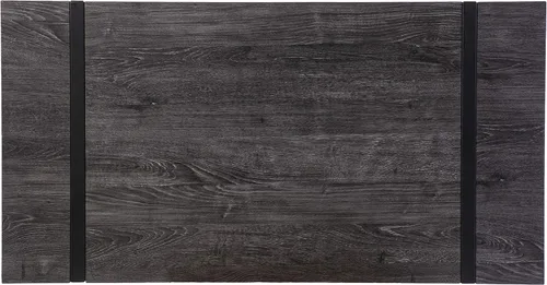 Vista 8 de SEI Furniture Harkriven - Escritorio para espacios pequeños, color negro