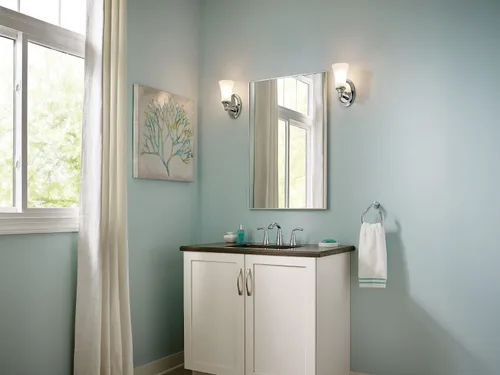 Vista 4 de Moen Glyde T6173BN - Grifo de fregadero de baño moderno de arco alto de 8 pulgadas de níquel cepillado, requiere válvula, T6173BN