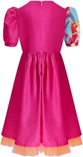 Vista 3 de LILLIWEEN Girls 80s Workout Costume Kids Movie Kids Party Halloween Dress Up Retro Halloween Cosplay Outfit