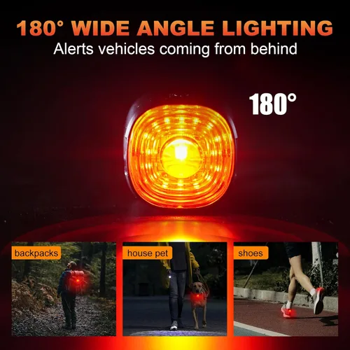 Vista 5 de Bike Rear Light Rechargeable Taillight: Semaho Safety Bicycle Tail Lights for Night Riding
