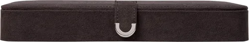 Vista 9 de Mele & Co. Cameron Joyero de felpa, para aretes y anillos, con 35 compartimentos, color negro.