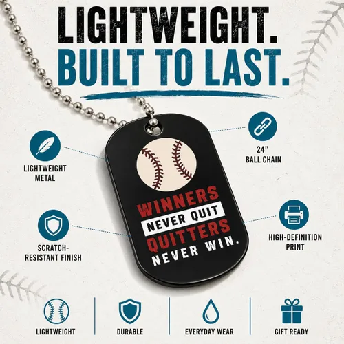 Vista 6 de Inkstone Collares de béisbol con etiqueta de perro Motivacional Be The Game Changer Paquete de 12 Regalo alentador para estudiantes, equipos