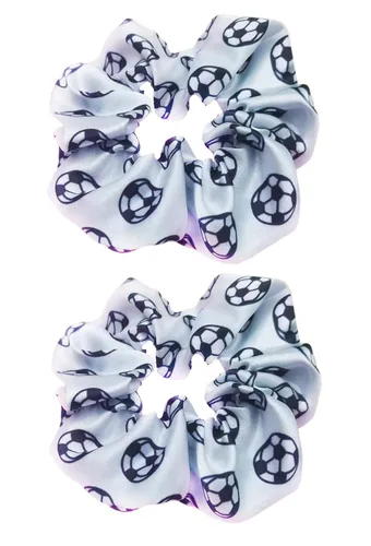 Vista 7 de Bandas elásticas para el pelo de fútbol para mujeres y niñas, accesorios para el pelo de fútbol, accesorios elásticos para cola de caballo, paquete