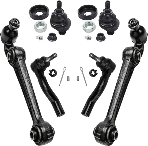 Vista 104 de Detroit Axle - Kit de extremo delantero para Chrysler 300 Dodge Charger 2011-2023 Challenger, 2 Lower Rearward Control Arms 2 Outer Tie Rods 2