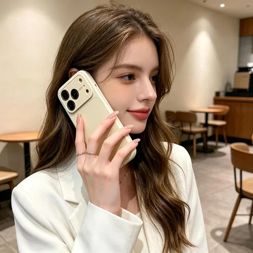 Vista 7 de Funda de silicona líquida para iPhone 17 Pro Max equipada con película protectora de lente, anticolisión suave al tacto y resistente a las manchas