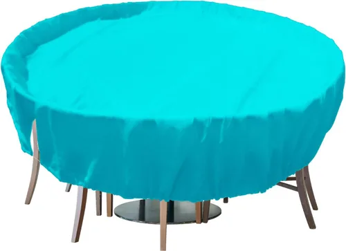 Vista 35 de Fundas para muebles de patio, impermeables, resistentes a los rayos UV, resistentes a los rayos UV, para exteriores, mesa redonda y rectangular