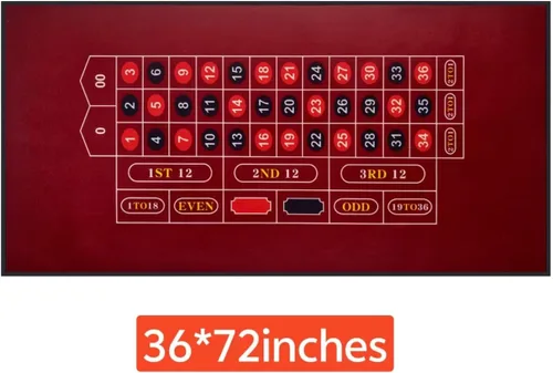 Vista 2 de BALIKEN Fieltro de casino de mesa 36 "x72" para dados Casino Tabla Fieltro Mat