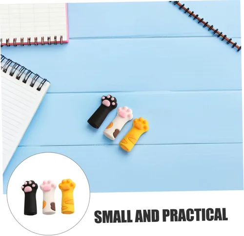 Vista 8 de FOMIYES Juego de cubiertas de herramientas para el cuidado de uñas, 3 piezas, tijeras para gatos, pinzas de cutícula, funda protectora, tapa