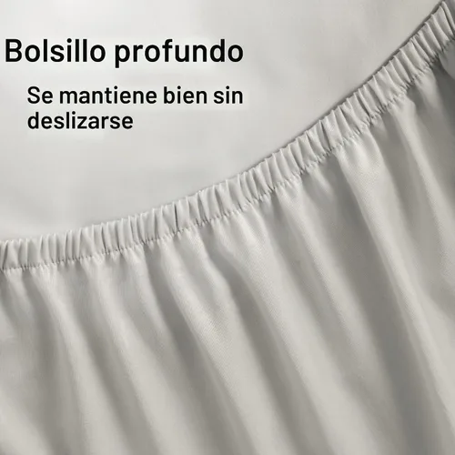 Vista 7 de Protector impermeable de colchón tamaño Individual de 39x75 pulgadas. Transpirable, sin ruido, 8 a 20 pulgadas. Cama de microfibra cepillada ultra