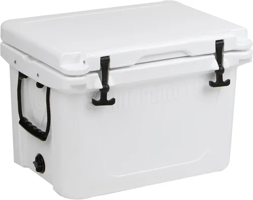 Vista 13 de Mammoth Ranger 25 - Hielera rígida aislada con capacidad de 25 cuartos de galón, capacidad para 30 latas, ideal para barco, campamento, bronceado