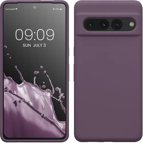 Vista 55 de kwmobile Funda compatible con Google Pixel 7 Pro - Funda de silicona TPU con acabado suave - Piedra antigua