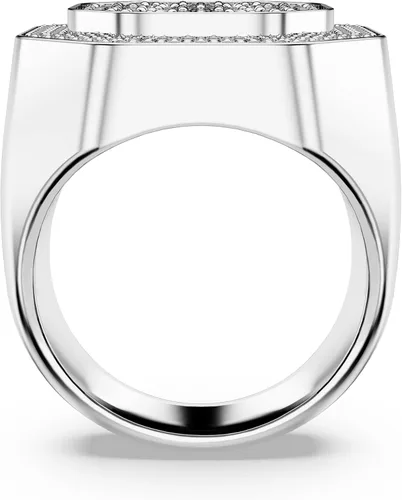 Vista 4 de Anillo de cóctel Swarovski Dextera, cara octagonal con pavé de cristal