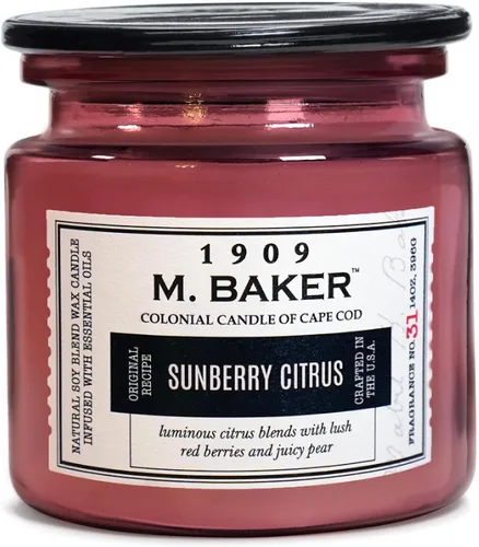 Vista 12 de Colonial Candle Vela perfumada de bambú de geranio, vela de cera de mezcla de soja natural de 2 mechas con aceites esenciales, vela en tarro