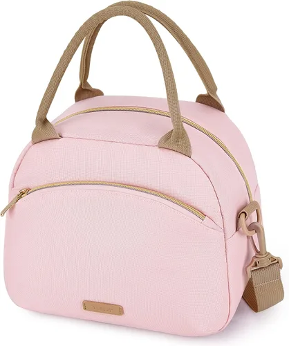 Vista 9 de TOURIT Bolsa de almuerzo transparente aprobada para estadios, bolsa transparente con correa ajustable, lonchera transparente para mujeres y hombres