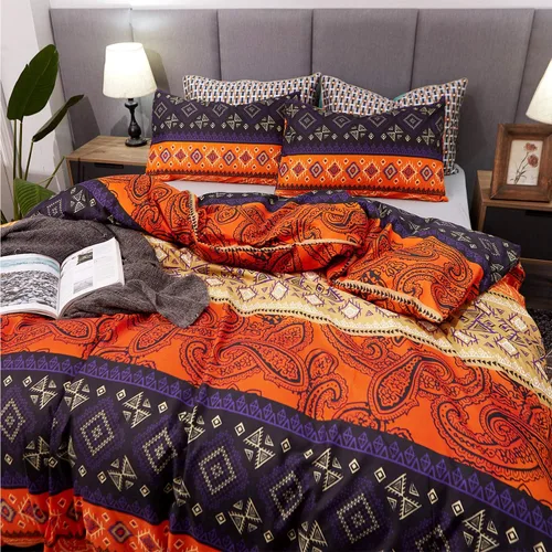 Vista 3 de LAMEJOR - Juego de funda de 1 edredón y 2 fundas de almohada, de lujo, tipo hotel.