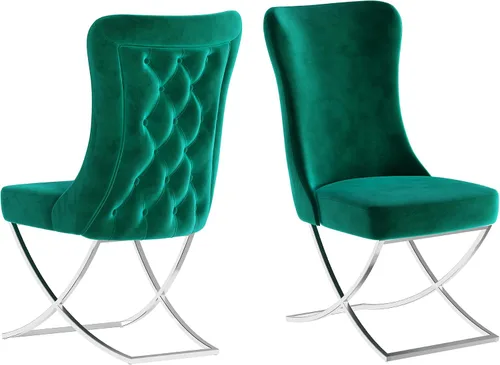 Vista 9 de Ottomanson Juego de 2 sillas de comedor, color naranja Palermos Palermos Naranja Con Patas De Madera