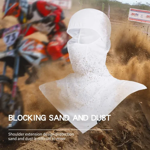 Vista 5 de Pasamontañas Protección solar de verano para motocicleta, pesca, máscara solar transpirable a prueba de viento para hombres y mujeres