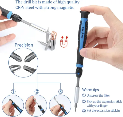 Vista 3 de Precision Screwdriver Set, 170 in 1 Computer Repair Tool Kit, Laptop Screwdriver Kit, Electronics Repair Tool Kit for PC Mac Book Cell Phone iPhone