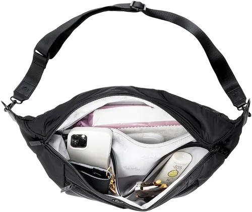 Vista 6 de Itzy Ritzy's Ritzy Pack Fanny Pack & Crossbody Diaper Bag - Multi-Use Lightweight Bag Features 6 Pockets & an Adjustable Strap - Wear As a