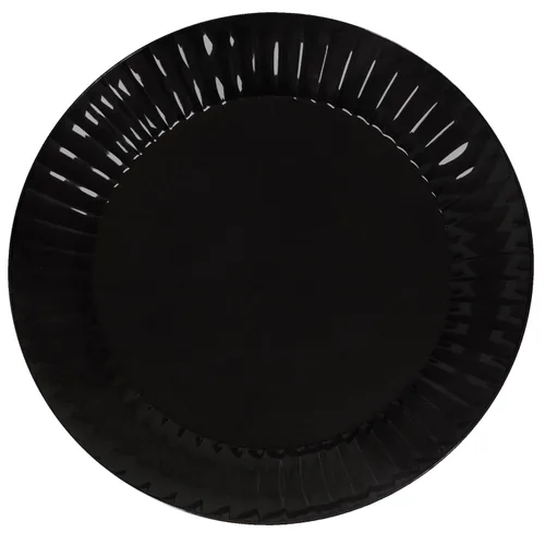 Vista 9 de Party Essentials N62417 - Plato redondo de plástico duro (6.0 in) de diámetro, color negro (caja de 288)