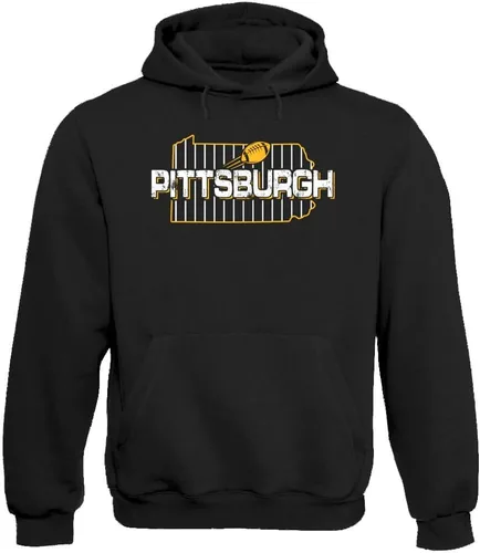Vista 16 de Xtreme Apparrel Team Field Map Men's Hoodie Sweatshirt for Football Fans