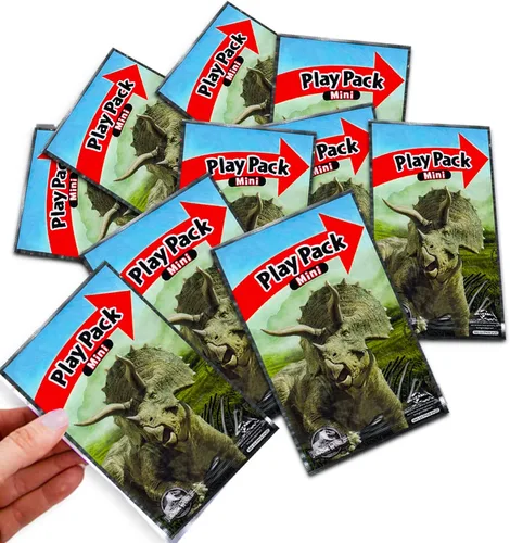 Vista 3 de Jurassic World Party Favor Set - Bundle of 24 Dinosaur Grab n Go Play Packs with Mini Coloring Pages, Stickers, More T-Rex Birthday Party Supplies