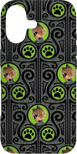 Vista 32 de Funda para iPhone 12/12 Pro Miraculous Ladybug y Cat Noir The Movie CN Print Case