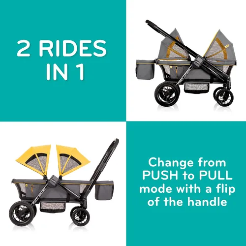 Vista 2 de Evenflo Pivot Xplore Cochecito estilo carrito todoterreno (Gris Aventurero)