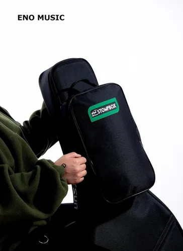 Vista 5 de Eno Music 14" Bolsa Mini para Pedal de Efectos de Guitarra Compacta Pequeña