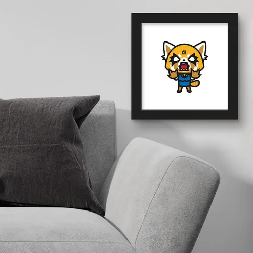 Vista 3 de Trends International Gallery Pops Sanrio Aggretsuko - Póster de pared de Rage Retsuko, 12.00 x 12.00 pulgadas, versión de marco negro