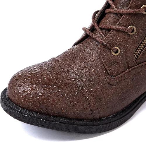 Vista 5 de GLOBALWIN - Botines al tobillo para mujer, botas a la moda estilo combate