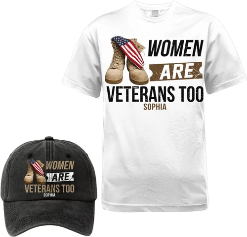 Vista 10 de Camiseta personalizada del 250 aniversario de Estados Unidos, camiseta patriótica veterana con juego de gorra, regalo para soldados retirados