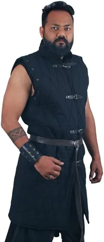 Vista 4 de Gambeson - Abrigo acolchado grueso y tejido de algodón de Armadura