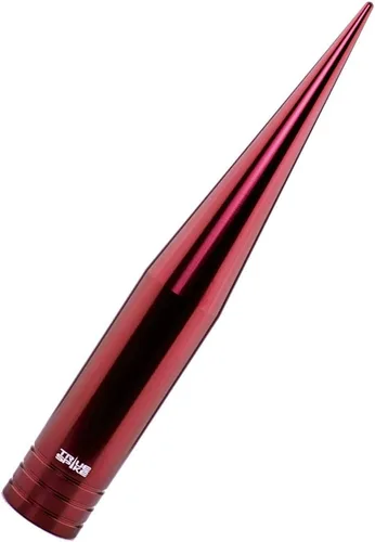 Vista 2 de TRUE SPIKE Fat Spike - Antena roja de calibre pesado mecanizado CNC de aluminio compatible con Chevy Silverado 1500 2500 3500 07-20