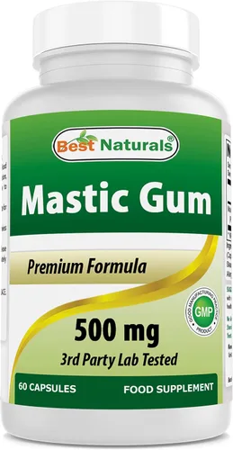 Vista 8 de Best Naturals Paquete de 2 cápsulas de masilla de 500 mg – 60 unidades – (sin OGM) (sin gluten) – Promueve la salud saludable del estómago