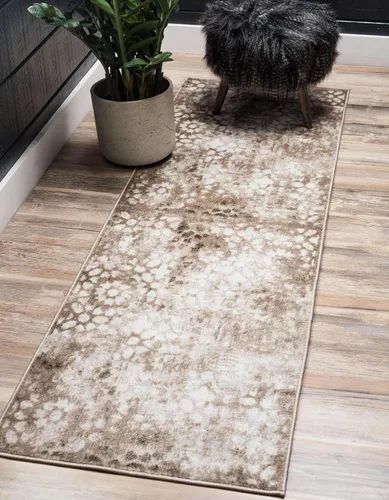 Vista 15 de Unique Loom Sofia Collection - Alfombra Larvotto (7 pies 1 pulgada, redonda, marrón/beige)