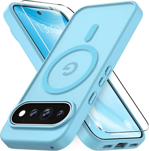 Vista 15 de Vansdon Funda para Samsung Galaxy S24 Plus, S25 Plus, S26 Plus, azul marino