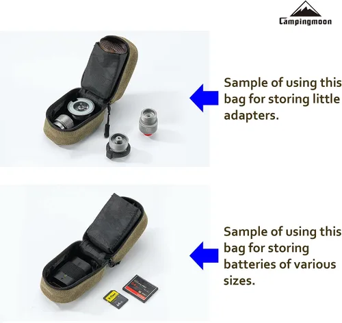 Vista 4 de camping moon Bolsa de almacenamiento para estufa de bolsillo para micro regulador de lona resistente XD-2F-B