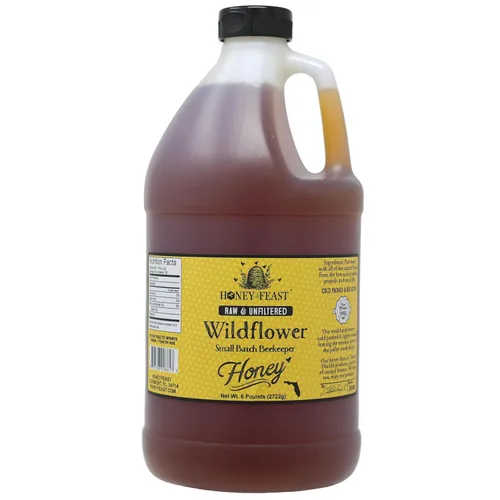 Vista 12 de HONEY FEAST 6 Libras de Miel en Granel Mezcla para Alergias - Vast American, Elaborada en Florida, Cruda y Sin Filtrar, Alto Contenido de Polen