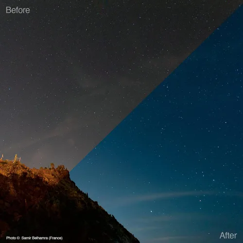 Vista 3 de Filtro de contaminación lumínica Haida Clear-Night NanoPro Filtro de vidrio óptico mejora la visibilidad, reducción de fuentes de luz artificial
