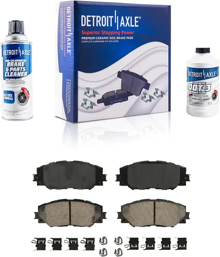 Vista 152 de Detroit Axle - Rotores de freno para Ford 2013-2019 Explorer Taurus Flex Lincoln MKT MKS, rotores de freno de disco ranurados perforados de repuesto