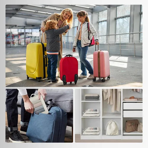 Vista 6 de Juego de 8 cubos de compresión para maleta, organizadores para viajes