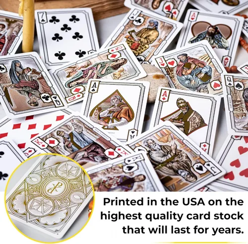 Vista 5 de Early Church Alpha & Omega Christian History Deck, ilustraciones bíblicas Jugando cartas y juego e-Book
