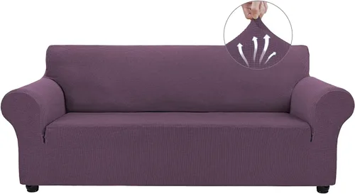 Vista 41 de Asnomy Fundas de sofá para sofá de 2 cojines, fundas elásticas para sofá biplaza, protector de mascotas, fundas de muebles para perros y gatos, tela