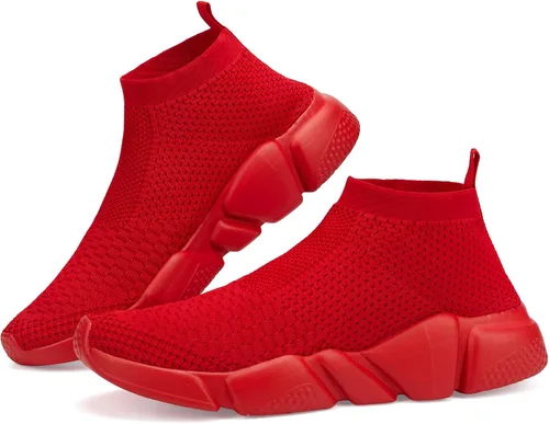 Vista 4 de Casbeam Zapatos para correr para mujeres Zapatillas sin cordones para tenis y caminar Zapatillas ligeras transpirables cómodas para trabajo gimnasio