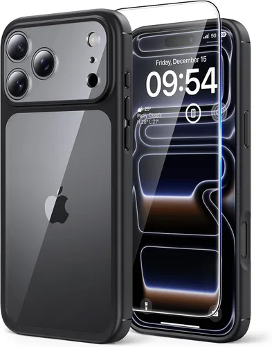 Vista 117 de TAURI Funda para iPhone 17, antiamarilleamiento con protector de pantalla, protección de grado militar, a prueba de golpes, delgada para iPhone 17