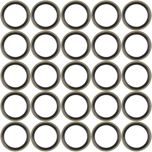 Vista 8 de X AUTOHAUX 25pcs M6 Tono Bronce Motor De Coche Drenaje De Aceite Triturado Plano Juntas De Arandela