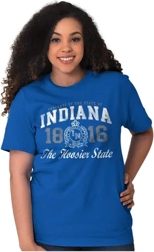 Vista 28 de Indiana Midwestern Souvenir Tourist in Crewneck Camisetas Mujer