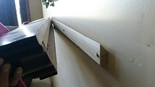 Vista 5 de Repisa flotante de madera sintética rústica de tamaño U Pick sin terminar